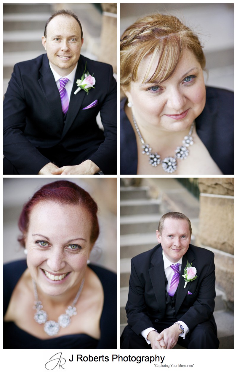 Bridal party individual portraits - sydney wedding photography 